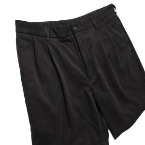 Tommy Armour Golf Shorts Mens 36 Black Pleated Front Performance 3 Pockets